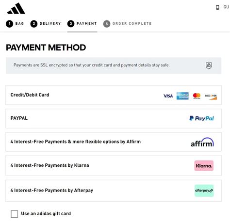 does adidas do afterpay.